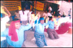 Social Fitment - Music and Dance Therapy. Lekhadeepans do a Bangara Dance in the Integrated Programme at Lekha Kalyan Auditorium, click here to see large picture.