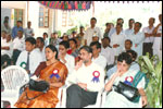 Accountants General all - Mr P. Narayana Murthy, Smt Subhashini Srinivasan, Mr A. Srinivas Kumar & Smt Anjana Das at the CAGs visit to LEKHADEEP [1999], click here to see large picture.