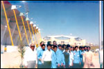 Social Fitment Activity – 20.12.2002. LEKHADEEP Trainees at Gachibowli Stadium to witness 32nd National Games and Sports., click here to see large picture.