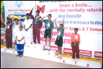 At the Special Olympics National Games, New Delhi – 2002 Boccee Individual Event Medal Winners. Sri G. Om Kumar of LEKHADEEP is a Silver Medal Winner., click here to see large picture.